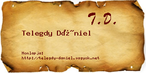 Telegdy Dániel névjegykártya